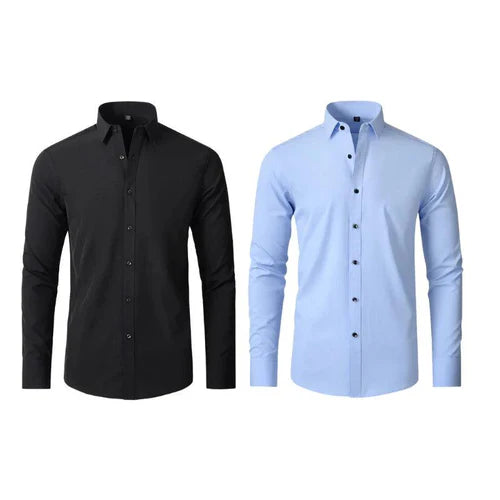 COMPRE 1 Y LLÉVATE 2 - CAMISA MANGA LARGA ULTRA TECNOLÓGICA - NO SE ARRUGA