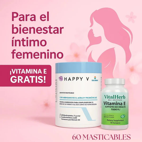 ¡Cuida tu salud íntima con nuestro probiótico y recibe vitamina E de regalo!