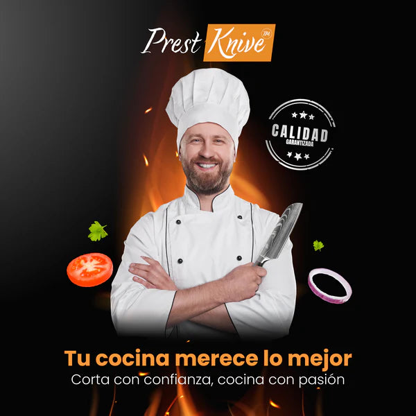 CUCHILLO CHEF PREMIUM + KIT DE COCINA (GRATIS) - Stock Agotando